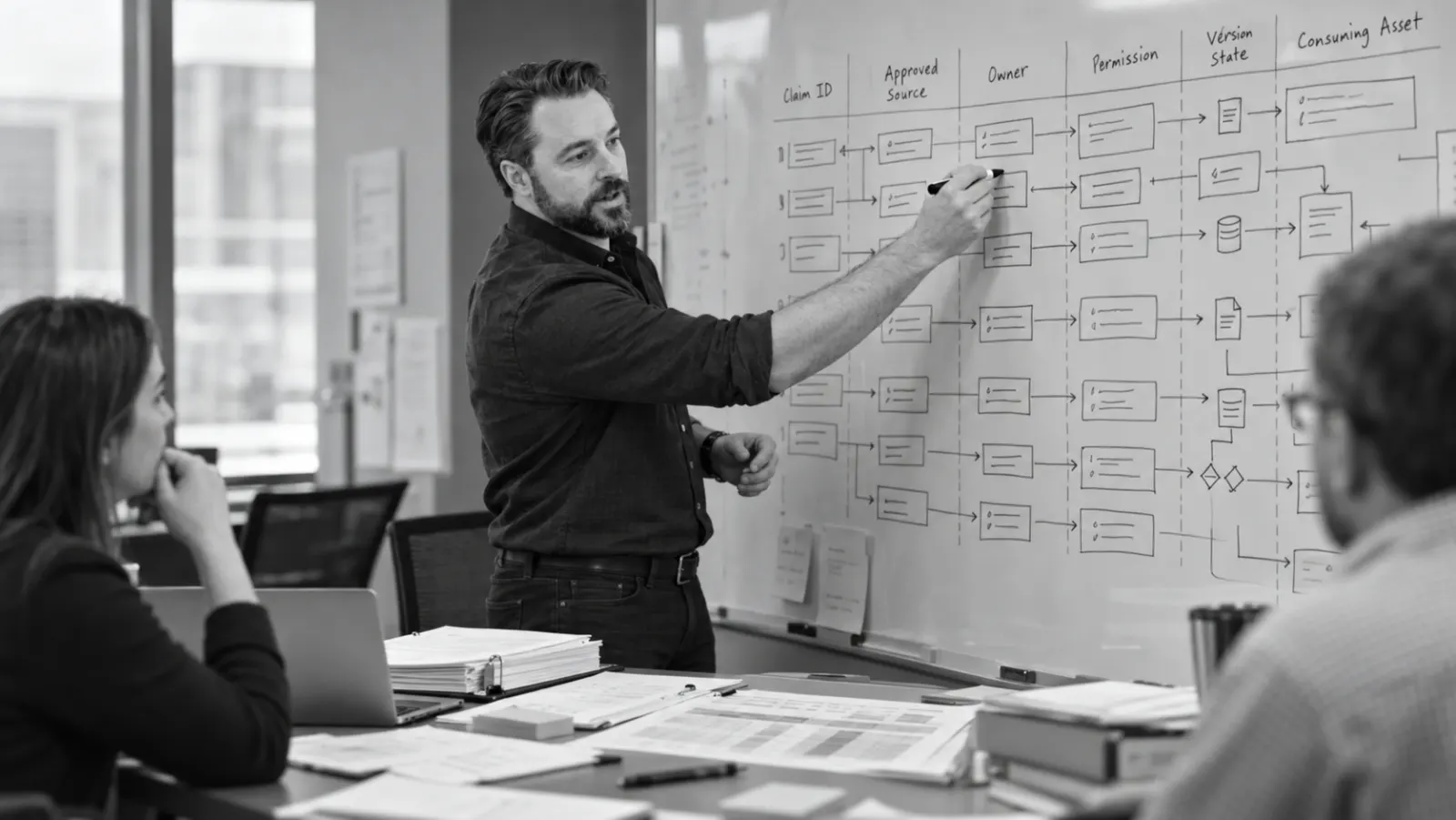 Defining the claims repository with the review team