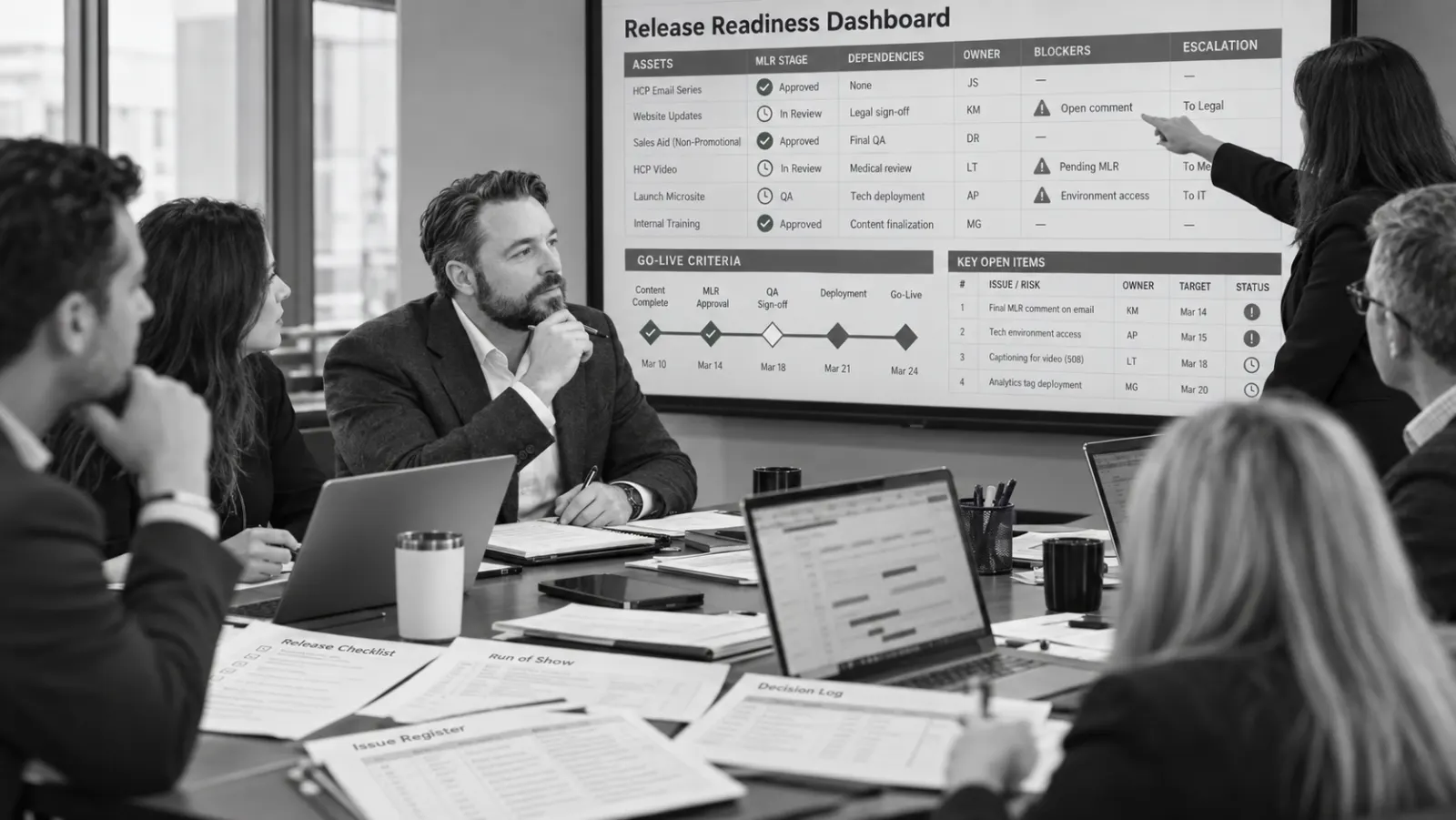 Release readiness review during hypercare